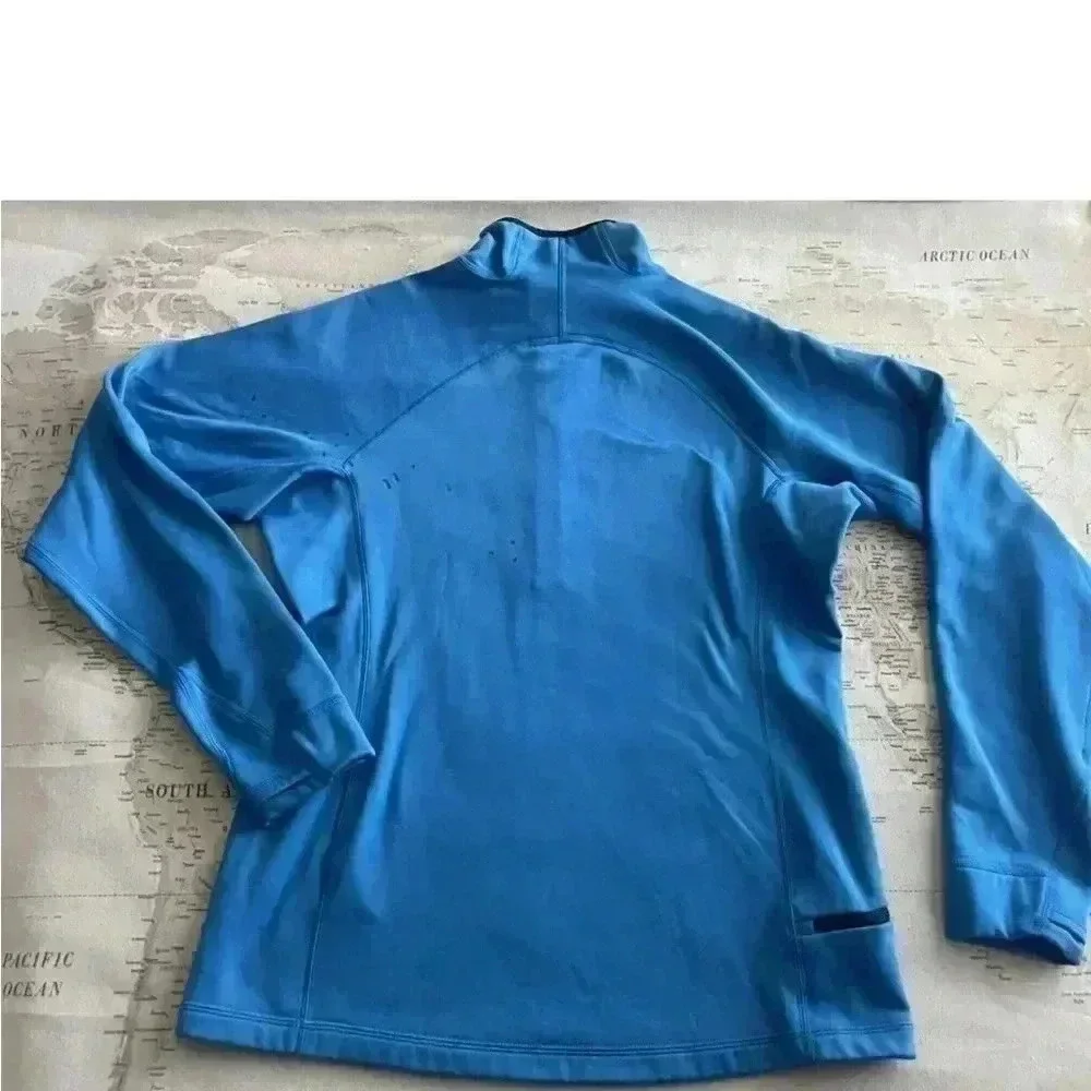 Patagonia M Blue Fleece 1/4 Zip Blue Sweatshirt- STAIN - Picture 5 of 9